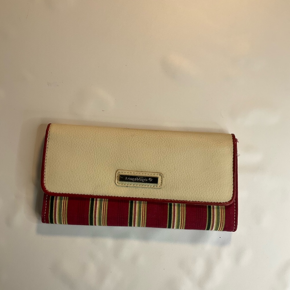 Longaberger Holiday Stripe Wallet